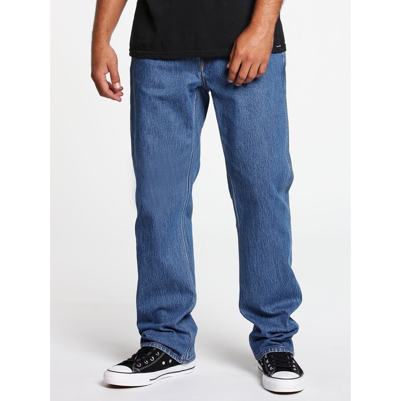 Modown Loose Fit Jeans 28 MID MARBLED INDIGO (MMI)