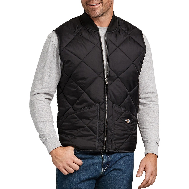 Quilted Nylon Vest SM BLACK (BK)