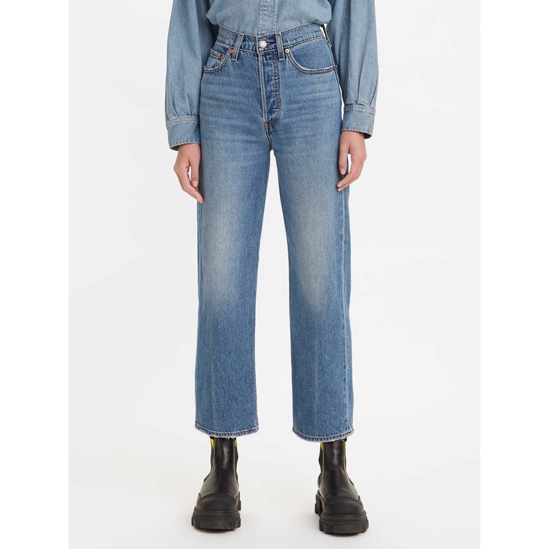 Ribcage Straight Ankle Jeans 26X27 AT THE READY (0056)