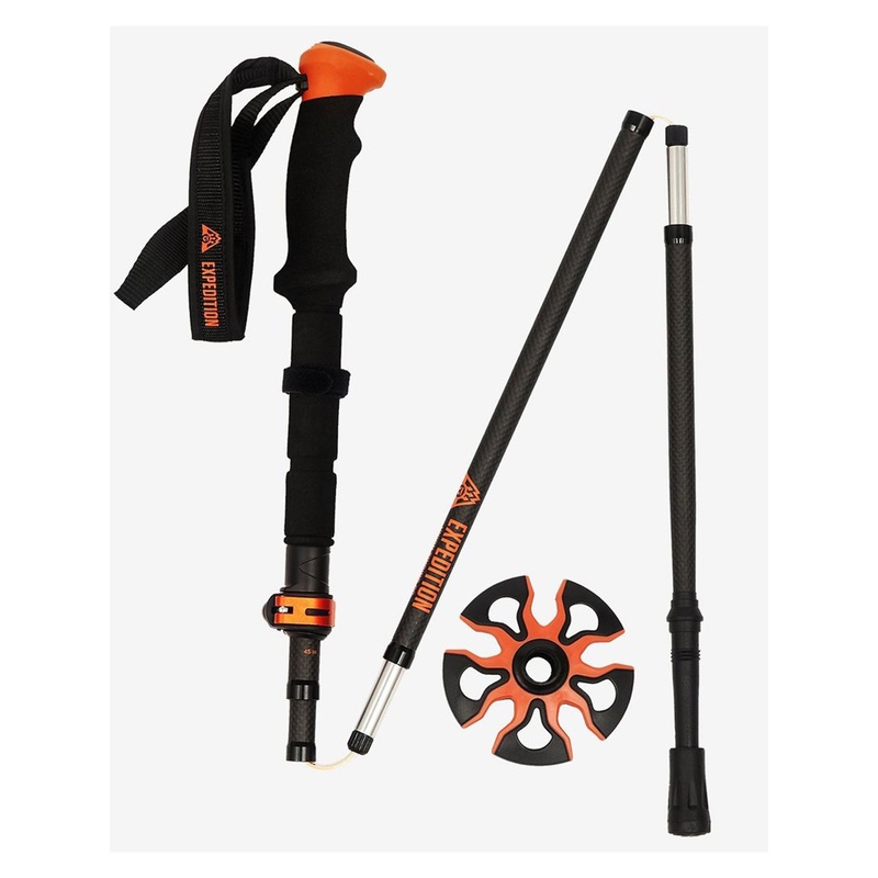 Carbon Touring Poles 110-135CM ORANGE