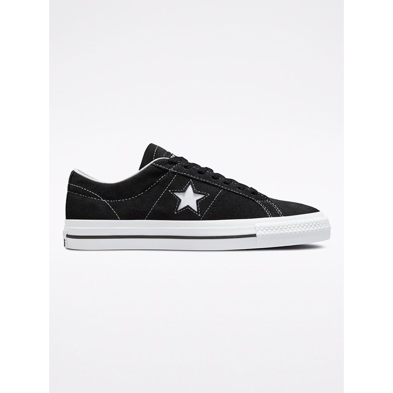 One Star Pro Low Top Black/Black/White Shoes 03.5/W05 BLACK/BLACK/WHITE