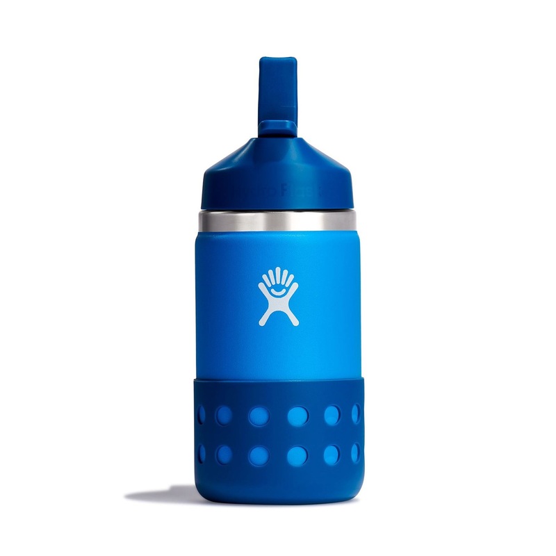 12oz Wide with Straw Lid And Boot Lake Bottle (Kids) 12OZ LAKE