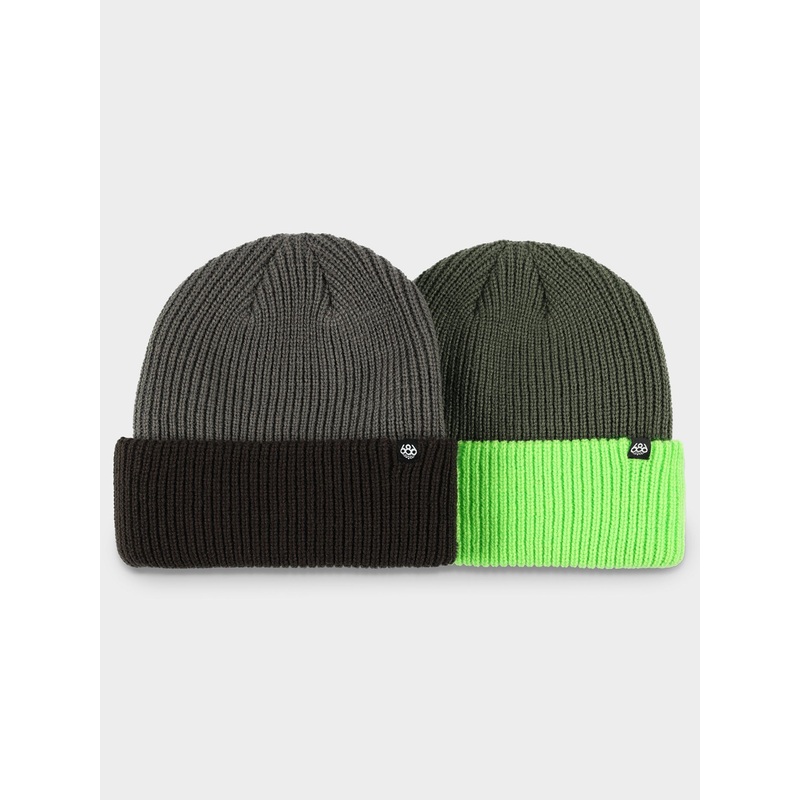 Two Tone 2 Pack Beanie (Youth) O/S ASSORTED (AST)