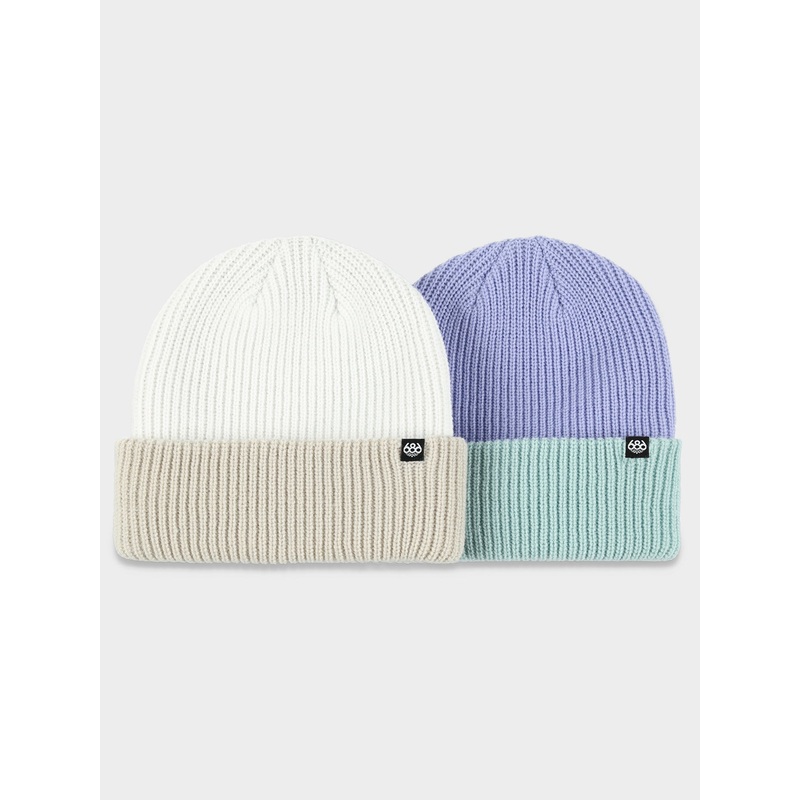 Two Tone 2 Pack Beanie (Youth) O/S PRIMARY (PMRY)
