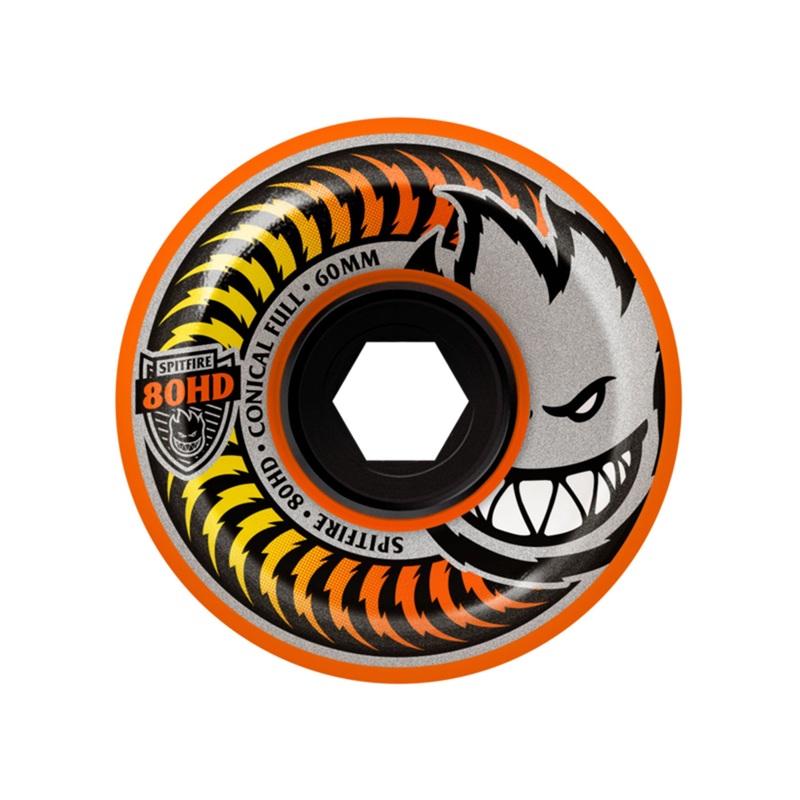 80HD Fade Orange Conical Full 58MM Skateboard Wheels 58MM ORANGE