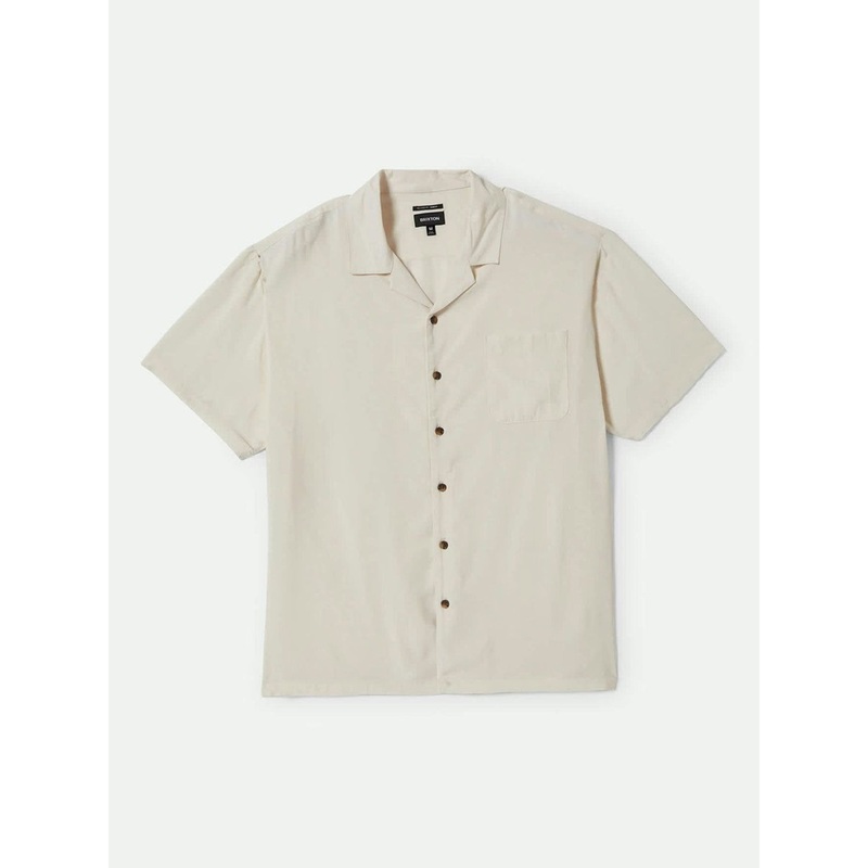 Bunker Short Sleeve Buttondown Shirt SM WHITECAP