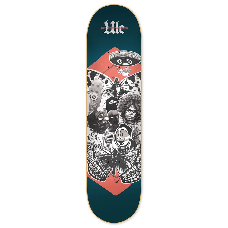 25TH Anniversary Collage 8.25” Skateboard Deck 8.25 MULTI