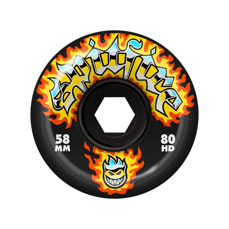 80HD Chrome Venom Conical Full 58mm Skateboard Wheels 58MM BLACK