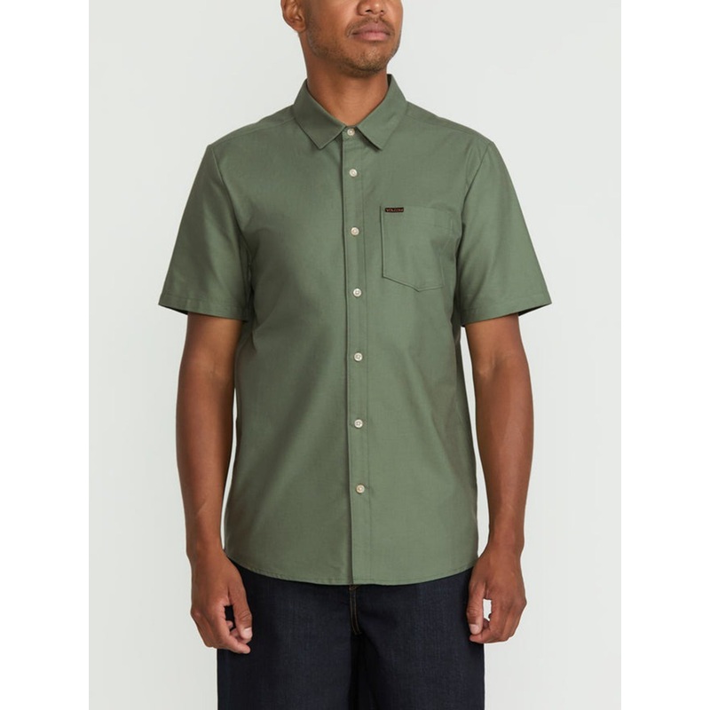 Veeco Oxford Short Sleeve Buttondown Shirt XS LIGHT OLIVE (LTO)