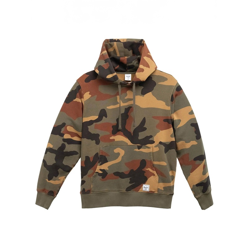 Vintage Wash Classic Hoodie MED WOODLAND CAMO (00032)