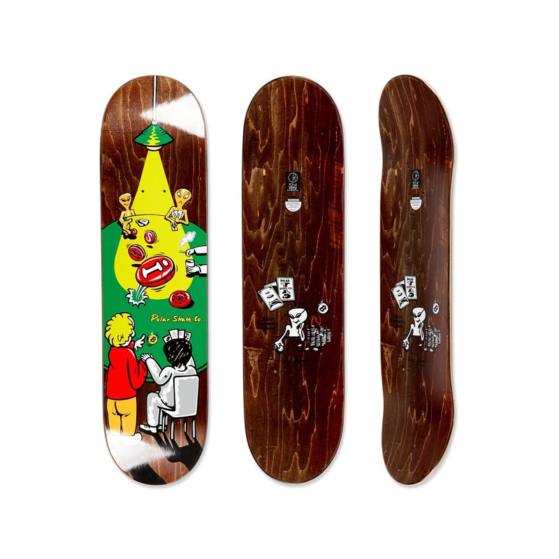 Oskar Rozenberg Poker Face 8.5” Skateboard Decks 8.5 MULTI
