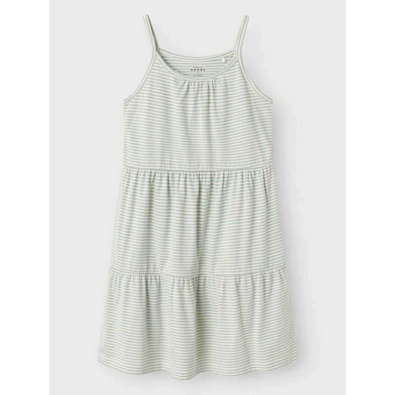 Vasista Stripe Dress (Girls 7-14) 06 AQUA GRAY