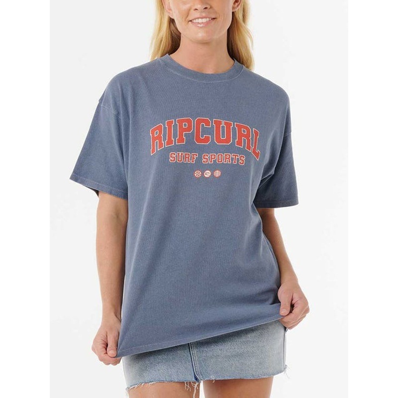 Varsity Sports Heritage T-Shirt LRG BLUE GREY (0131)