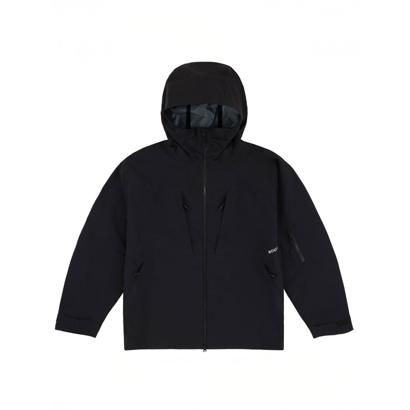3 Ply Ripstop Jacket XXS BLACK