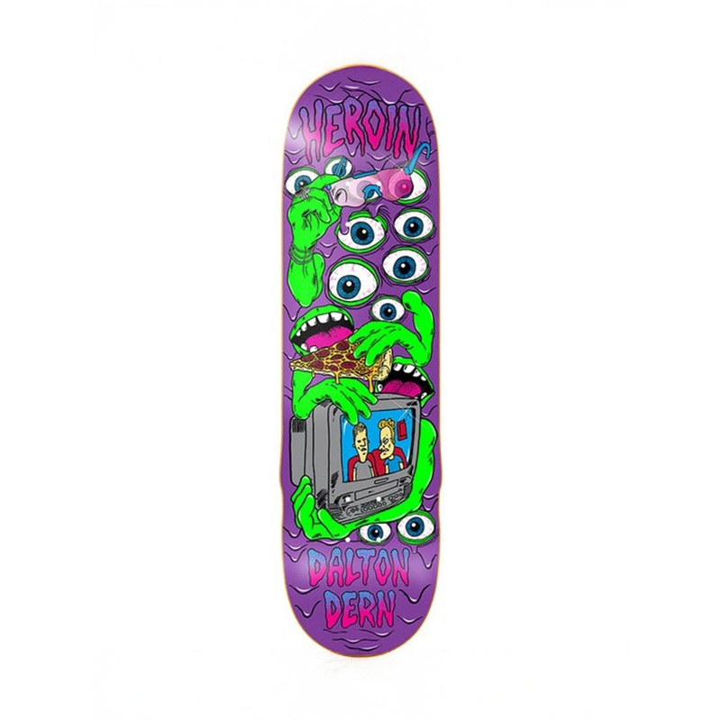 Mutate Or Die Dalton Dern 8.75 Skateboard Deck 8.75 PURPLE