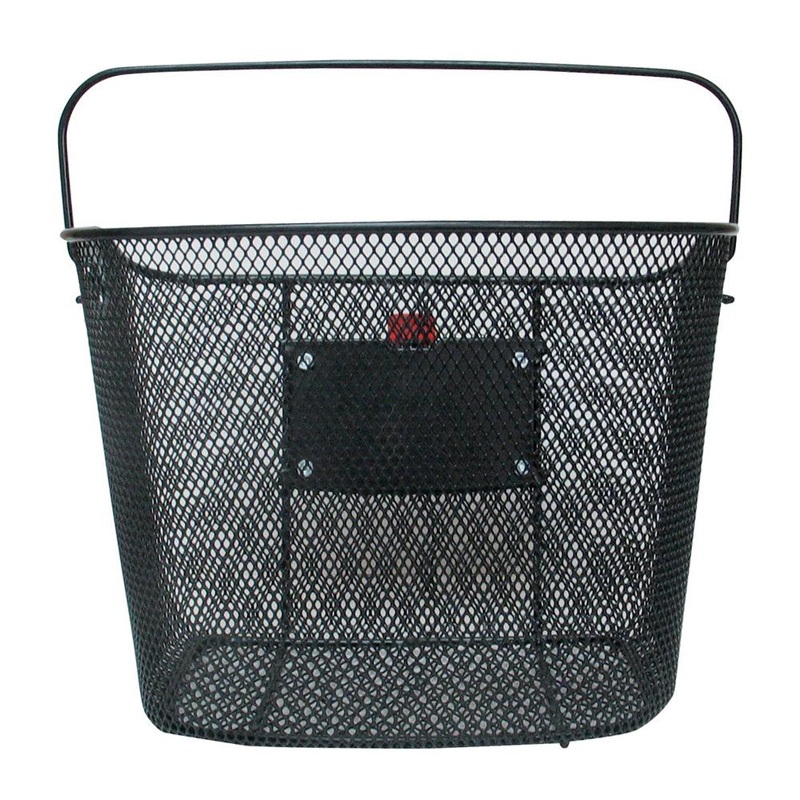 Evo E-Cargo QR-Mesh Traveller II Front Bike Basket  Black Black
