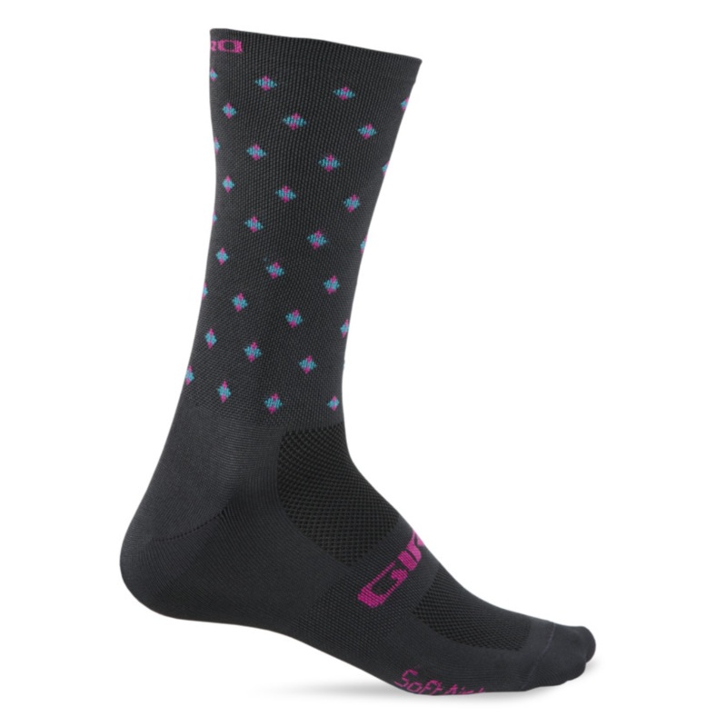 Giro Comp High Rise Adult Cycling Sock Charcoal Crossfade S