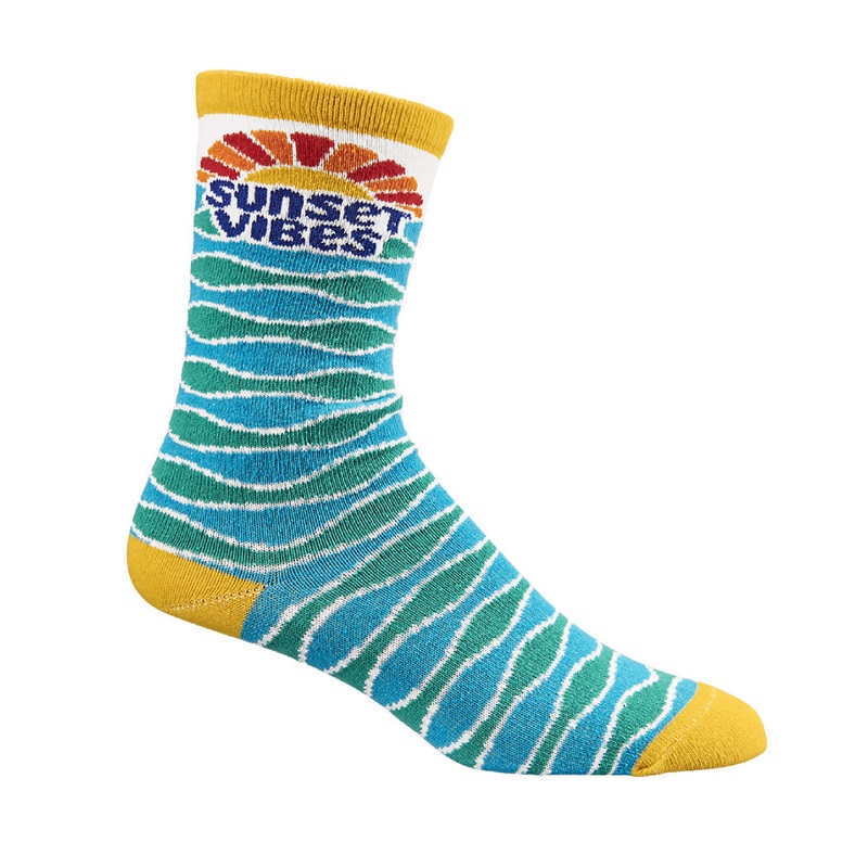 Electra Sunset Vibes Socks Azure Mint S M