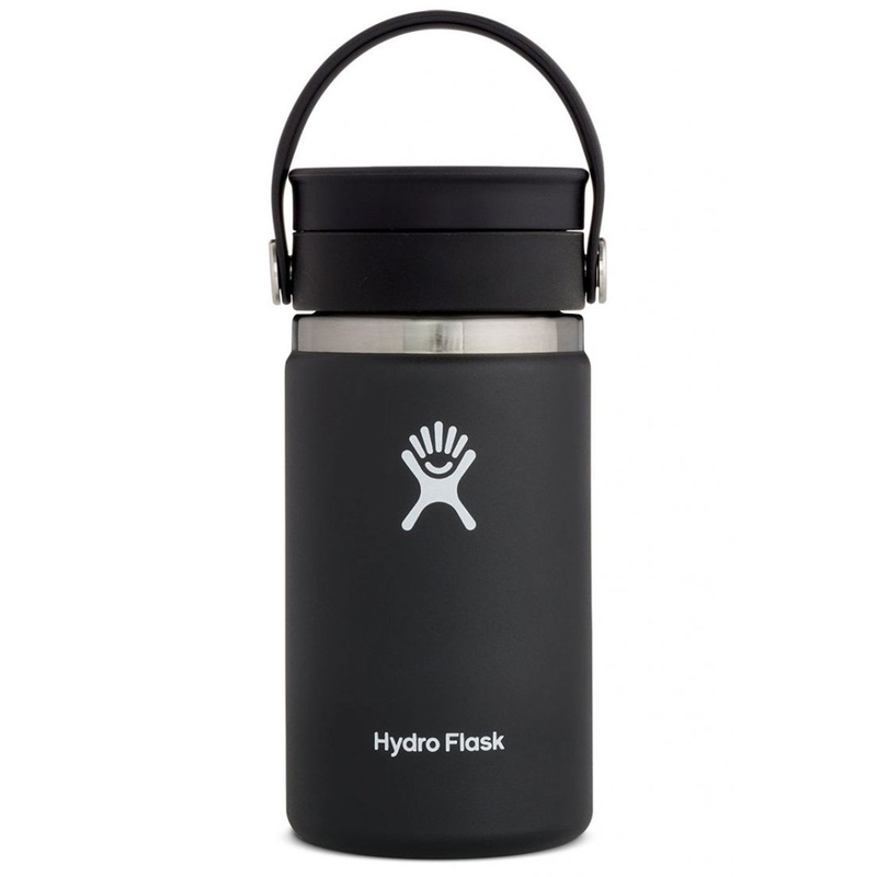 12oz Coffee with Flex Sip Lid Black Bottle 12OZ BLACK