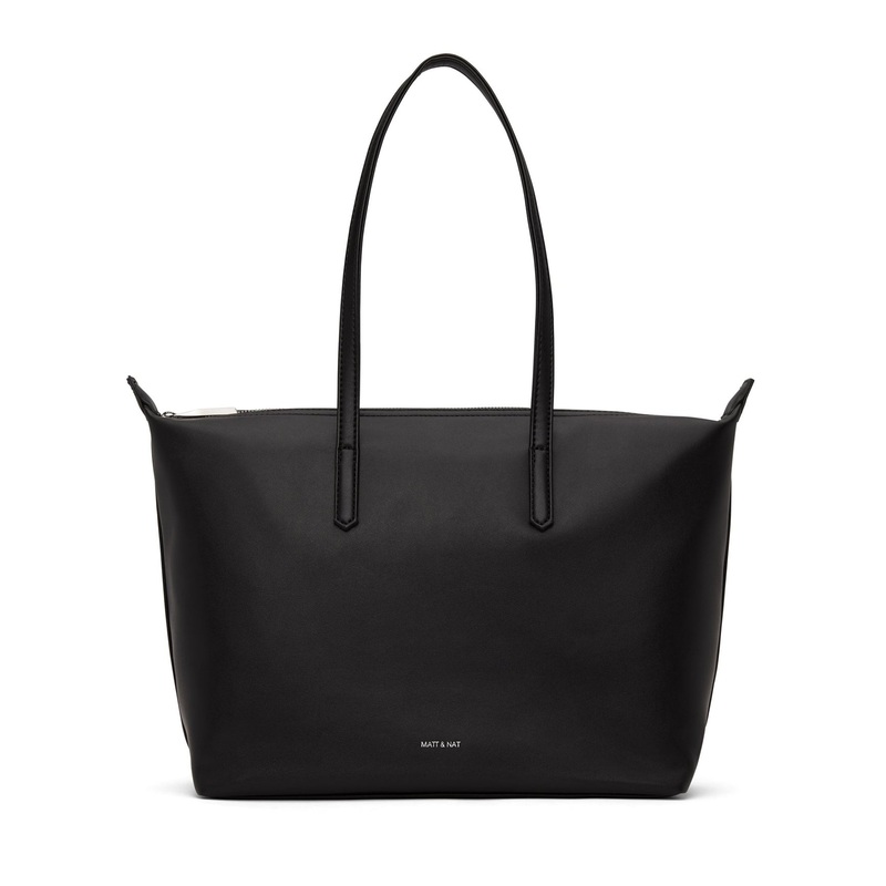 Abbi Tote Handbag O/S BLACK SHINY NICKEL